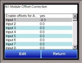 AI Module Offset Correction